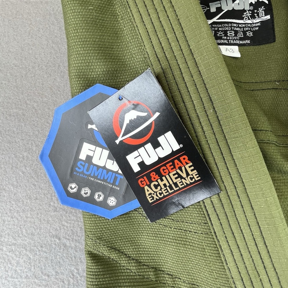 NWT Fuji Suparaito BJJ GI - A2L Army Green A3 GI & Gear - Picture 3 of 12